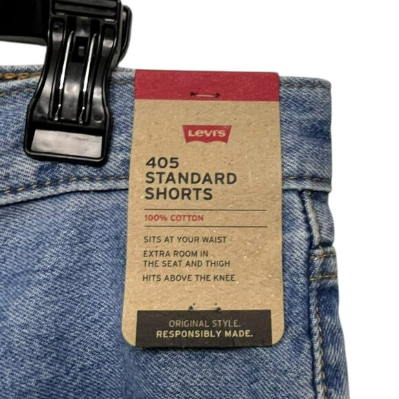Levi's 405 Men's Standard Denim Shorts Size 40‎ 10" Inseam Medium Wash - Picture 2 of 9